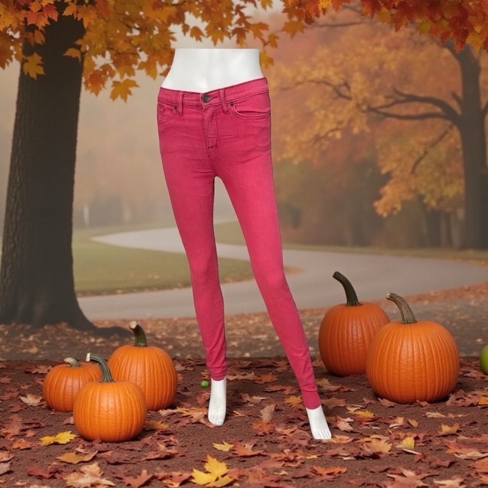 BDG High Rise Cigarette Skinny Jeans Pink